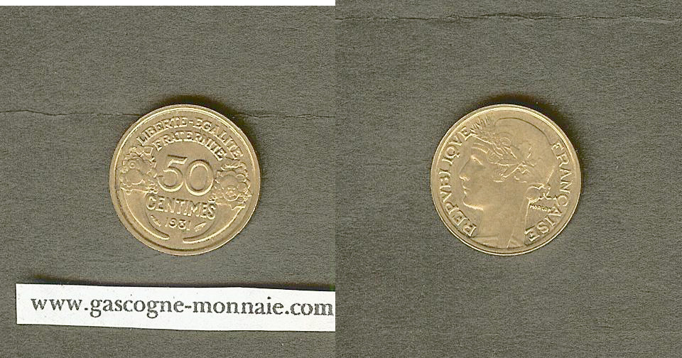 50 centimes Morlon 1931 AU+